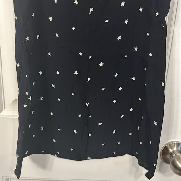 Reformation Lindsay Mini Dress in Satellite Size 0 Black White Stars - Picture 10 of 11